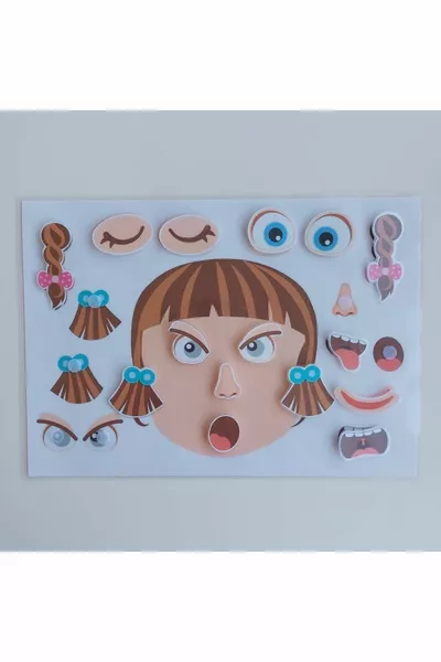 نشاط إكمال وجه الفتاة بعنوان مشاعرنا