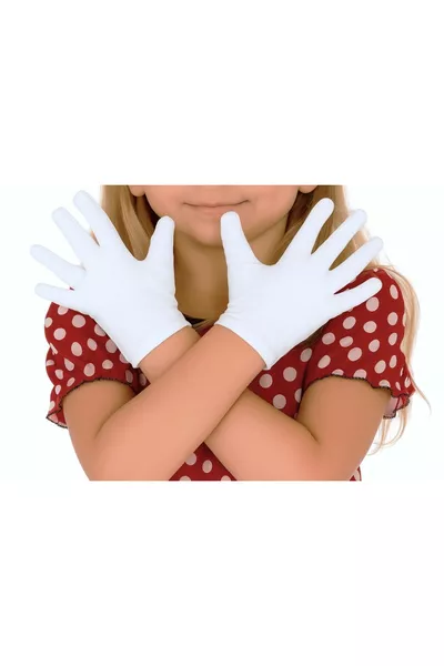 Children's White & Band & Pantomime & Performance & Ceremony Gloves