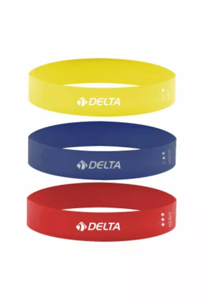 Latex 3er Aerobic-Pilates-Widerstandsband für Kniebeugen (geschlossenes Ende)