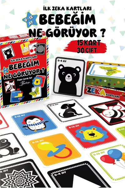 Mein Baby, was sieht es? Meine ersten Intelligenzkarten Flash-Karte Hochkontrast KARTE MOND