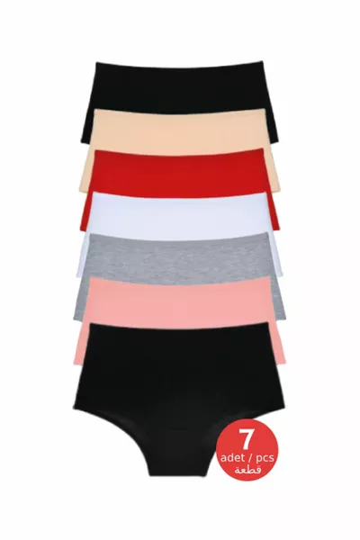 Culottes hautes colorées pour femme Bato Seven Day, lot de 7