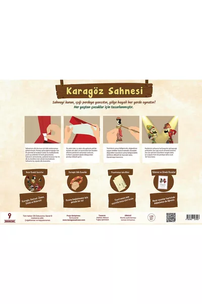 Scène de Karagöz (HACİVAT KARAGÖZ) Théâtre d'ombres