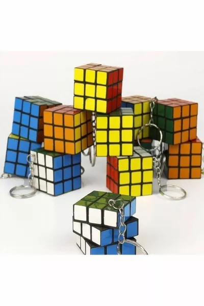 Stuks Mini Rubik Slimme Kubus (geduldskubus) Sleutelhanger