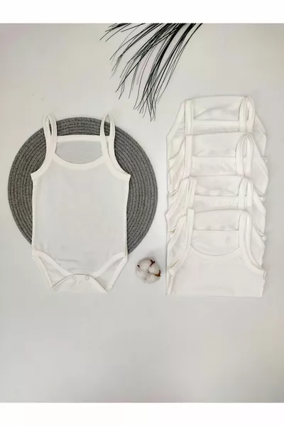 مجموعة 5 قطع من الملابس الداخلية للأطفال من عمر 0-5 سنوات بحمالات وحمالات قابلة للفتح، للحديثي الولادة عند خروج المستشفى، للبنات والأولاد