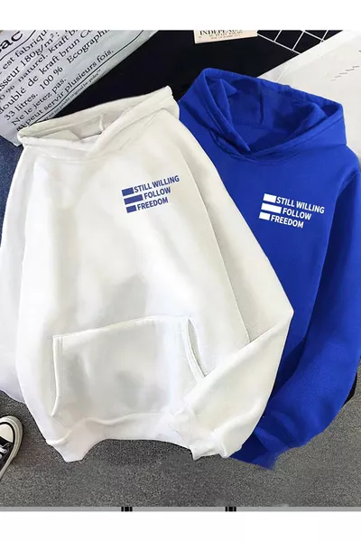 سترة شتوية سميكة مزدوجة 2'Li Still Freedom - هودي فضفاض مطبوع