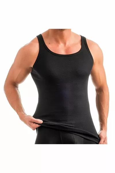 Box de 5 Débardeurs Pour Hommes Premium RIBANA SEZAR Extra Longs - Coton Fin Côtelé Peigné