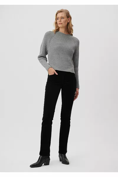 Pantalon Mona en velours noir 