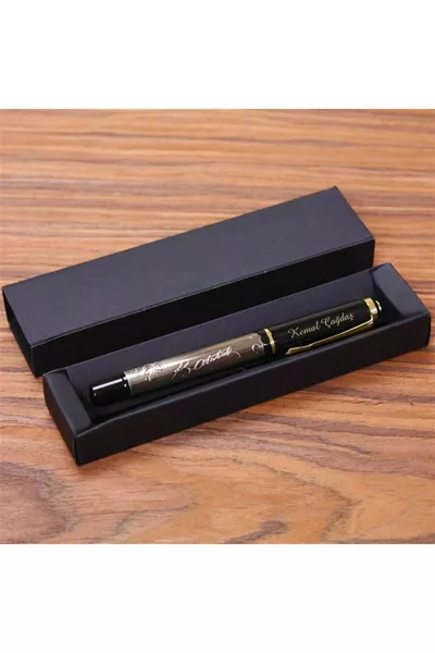 Isme Özel Atatürk Imzası Kabartmalı Roller Kalem