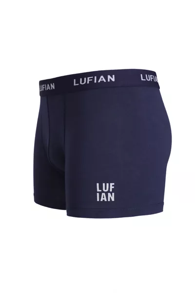 درسي بوكسر رجالي قطن باللون الأزرق الداكن