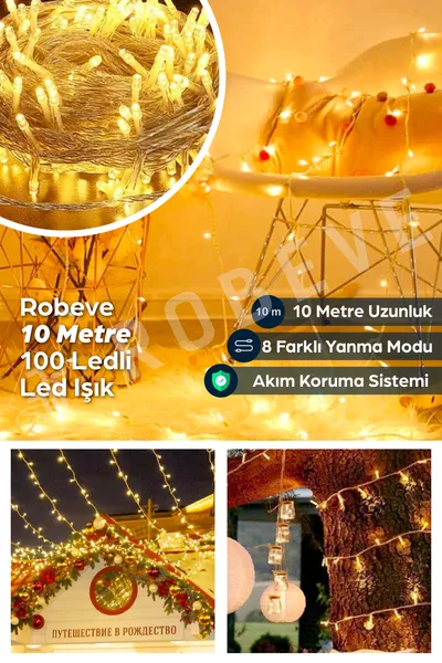  Meter  LED Met Fiche LED Licht Daglicht Decoratieve Lamp Kerstboomverlichting Organisatielicht LED