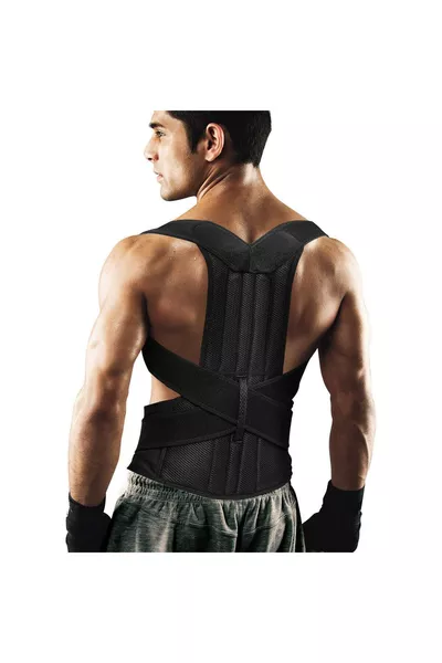 Corset de posture redressante, correcteur de posture, préventif contre la bosse, avec baleines doubles, soutien du dos et de la taille pour femmes et hommes