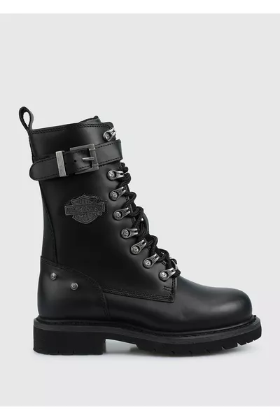 حذاء جلاديس جلد أسود نسائي 