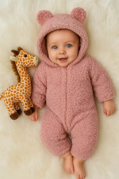 Tutina per neonati in peluche Welsoft