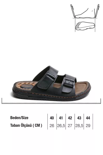  صندل رجالي بمقاس قابل للتعديل وبقاعدة مريحة تشريحيًا