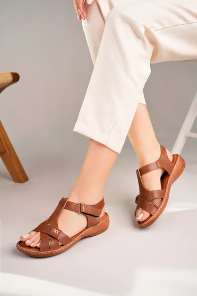 Marianna Anatomisch Orthopedisch Echt Lederen Comfort Zool Dames Slippers Sandalen