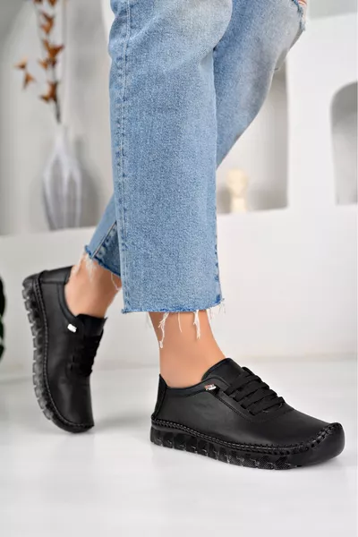 حذاء يومي نسائي جلد طبيعي من موسم جديد من Tsm