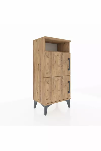 Аргес Комодин с одной полкой и двумя дверцами, сосна-сосна
