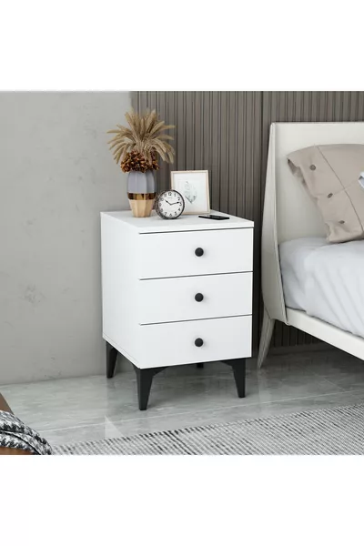 Commode Mobiga Tuana à 3 tiroirs