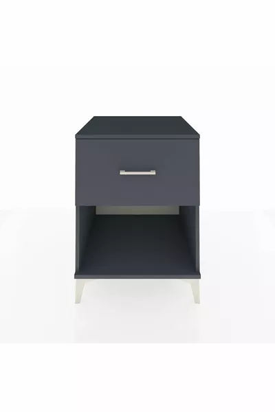 Kronos Nachtkastje Enkel Lade Antraciet-Antraciet