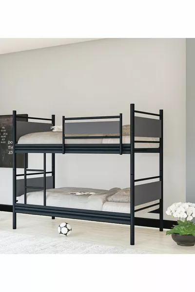 Gm Star Дървена Метална Коика Черно-антрацит сиво