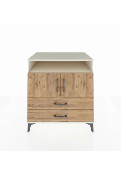 Шкаф Kronos с 3 рафта, 2 чекмеджета и 2 врати, Ахат-Бор