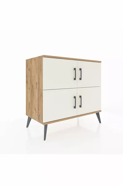 Hyperion Şifonyer 2 Raflı 4 Kapaklı  Çam-Aytaşı/Çam