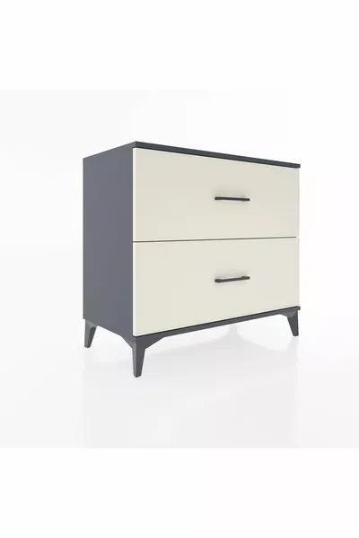 Hyperion Şifonyer 2 Çekmeceli  Antrasit-Aytaşı