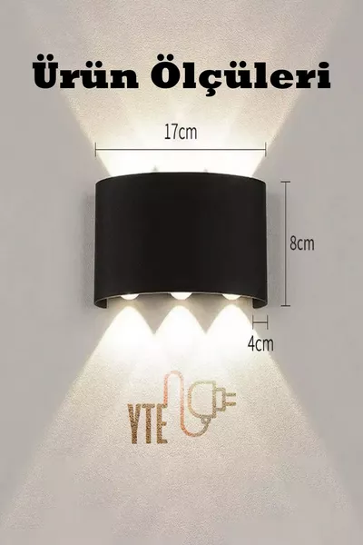 Applique Murale Décorative Lumineuse  W Étanche pour Intérieur-Extérieur