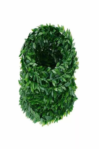  мт изкуствена корона телен гирлянд, гирлянд от цветя с тел, гирлянд с лента и тел