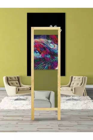 Natuurlijk Houten Staande Spiegel cm