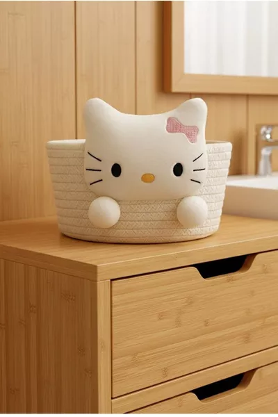 Многофункционална кошница от ратан, кошница за баня, декоративна кошница, кошница за кърпи