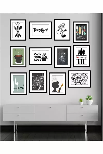 Dekoratieve MDF-schilderijset  stuk 3 mm - Wanddecoratie voor keuken, woonkamer, zitkamer en slaapkamer