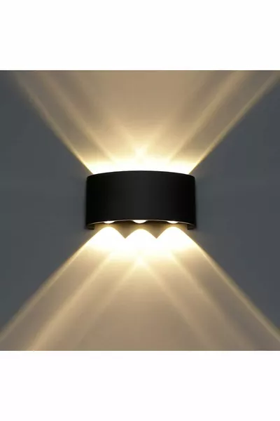 إضاءة حائط LED   واط مزدوجة الجانب LED زخرفية مقاومة للماء والغبار