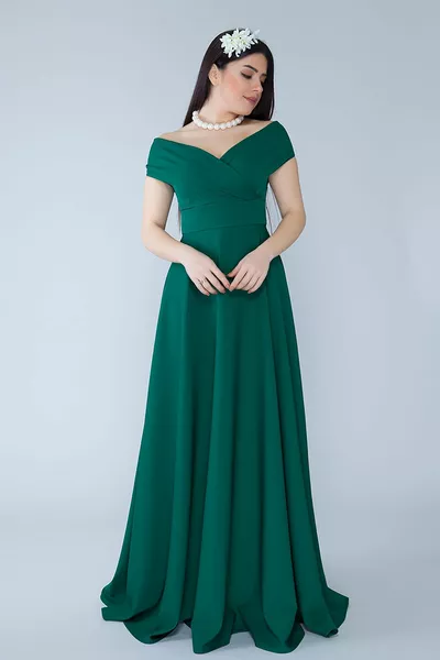 قوارب الكاياك مزدوجة الصدر طوق منخفض الكتف المنسوجة المتدفقة النسيج ماكس طول دعوة والتخرج وسهرة اللباس