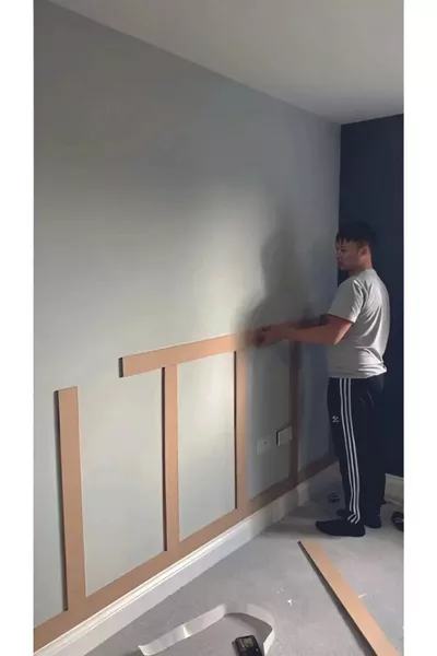 Lame Murale Scandinave (ÉPAISSEUR 4MM) 1 Pack de 5 Pièces cm | Lame Murale Peignable | Lambris