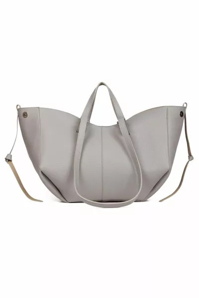 حقيبة يد وكتف نسائية مصنوعة خصيصًا باللون الرمادي