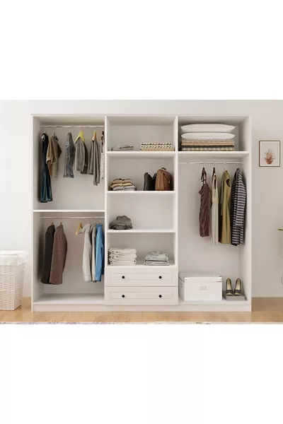 Diva Counry 6-Door 2-Drawer Wardrobe