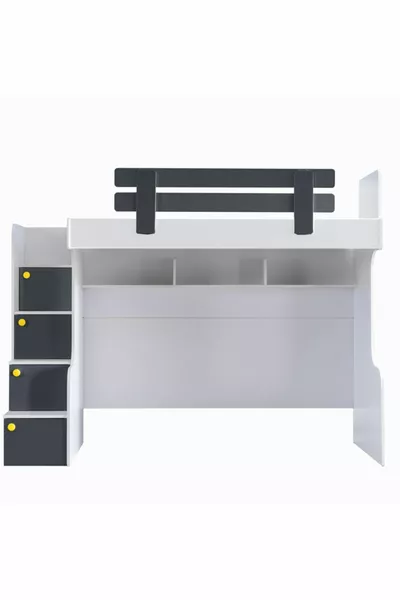 Двухъярусная кровать Metris с письменным столом и 2 матрасами Comfort