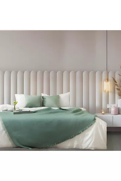 رأس السرير، لوحة حائط غرفة النوم، قاعدة سرير مع رأس