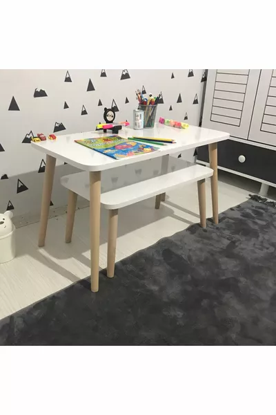 Ensemble de bureau pour enfants Lilyum, table d'activités