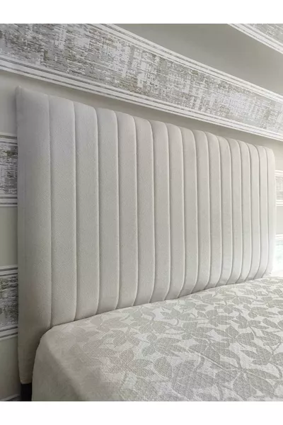 Design Sonne Bed Base Headboard Cover Cream Cm
