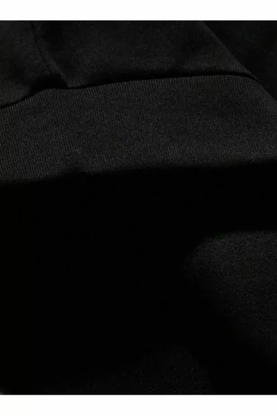 Felpa con collo polo a mezza zip a colori divisi nero e bianco (PEZZO UNICO)