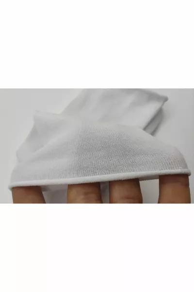 3 أزواج من الجوارب الخالية من المرونة اصبع القدم القطن غير الملحوم السكري بريميوم سلسلة أبيض