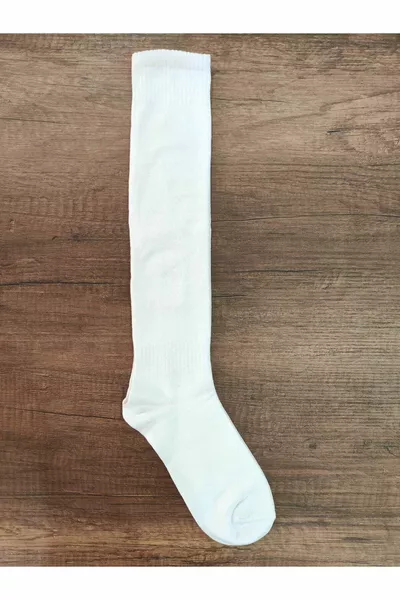 Chaussettes de football unisexes, lot de 3 paires, longues, pour terrain de futsal, en coton