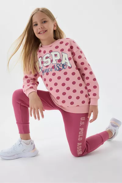 طقم رياضي برتقالي للبنات