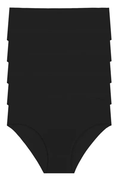 Damen Rippen-Baumwollslips, 5er-Pack 