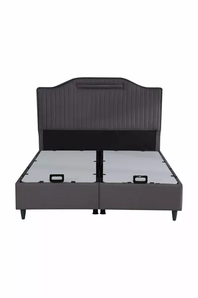 Royal Lux Sandıklı Baza Başlık Seti ANTRASİT (YATAK DAHİL DEĞİLDİR)