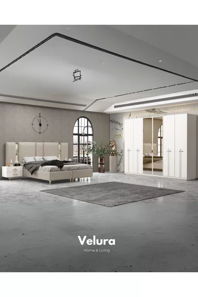 Спален комплект Олимпос (Гардероб + Скрин + Нощно шкафче + Легло)