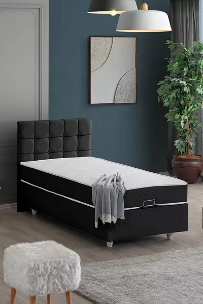 Tavira Dubbel Set, Eenpersoons Bedbodem en Hoofdbord Set