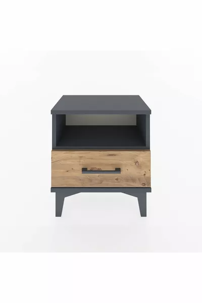 أرجس كومودين، رف واحد، درج واحد، أنثراسيت-صنوبر